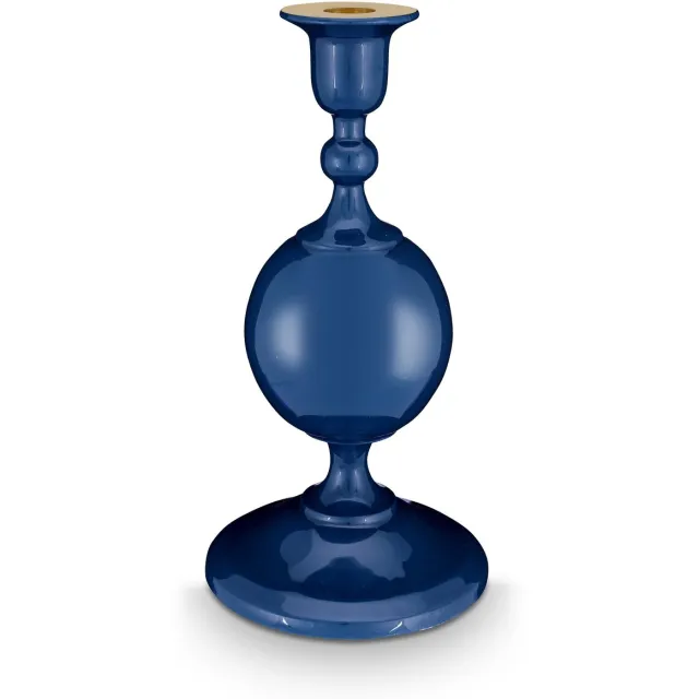 Pip Studio Kandelaar Sphere - Navy - Metaal - 24 cm Donkerblauw