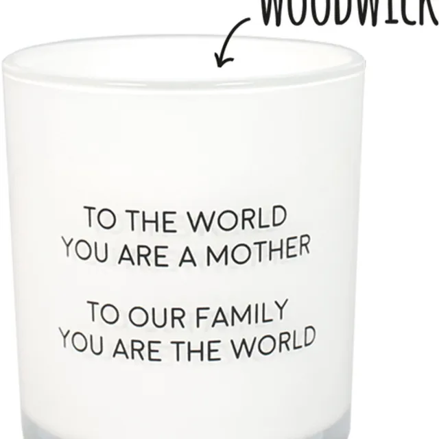 My Flame Sojakaars 'To the world you are a mother' - 50 branduren - Geur: Fresh Cotton Wit