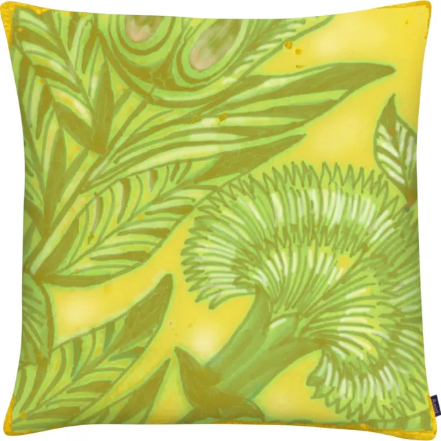 Aaizi velours sierkussen Millefleurs Yellow - 44x44 cm Geel