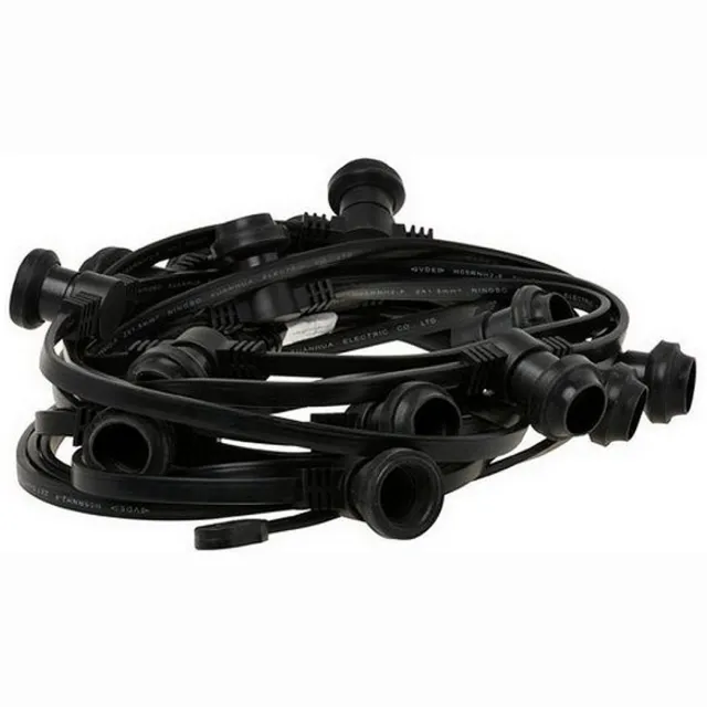 Basic Simply Design P20 Waterdichte Prikkabel met 35 Fittingen 20 m Zwart