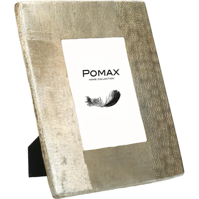 Pomax Goudkleurige fotokader van het merk Pomax in aluminium voor foto 13x18 cm goudkleurig aluminium