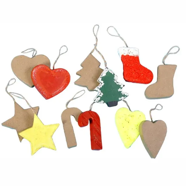 Creativ Company Kersthangers, h: 7-8 cm, 6x29 stuks diverse kleuren
