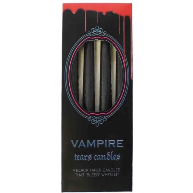Something Different Vampire Tears Druipkaars - Set van 4 - Zwart
