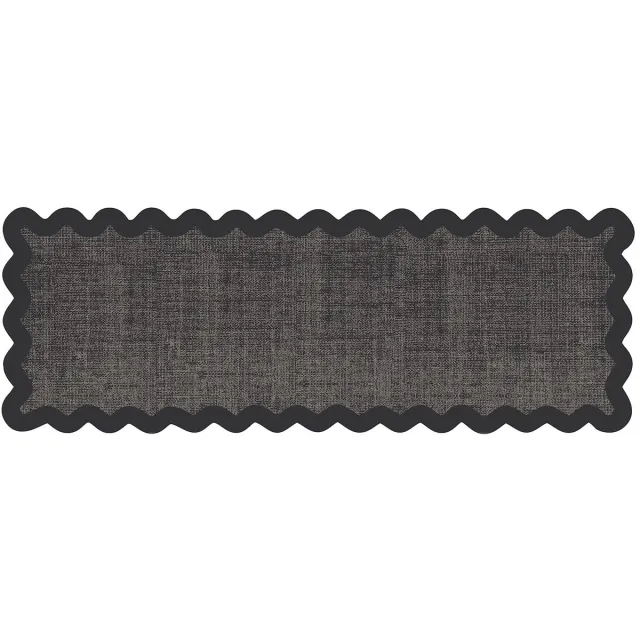 MD-Entree MD Entree - Keukenloper - Vloerkleed - Machinewasbaar - Cook & Wash - Wave Border Anthra - 50 x 150 cm Antraciet