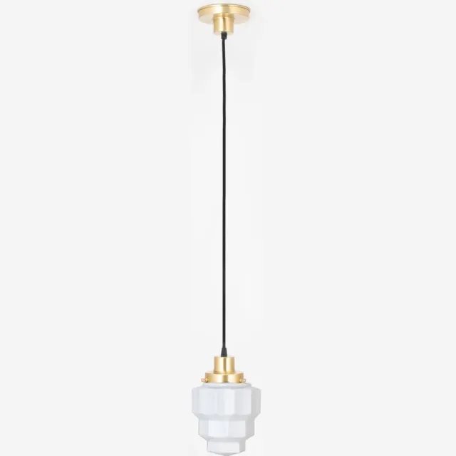 Coloured by Art Hanglamp aan snoer Empire 20's Messing - Art Deco Trade