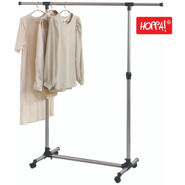 Hoppa! Verstelbare Kapstok - Metaal - Grijs - 87-141 x 45 x 97-161 cm (L x D x H)