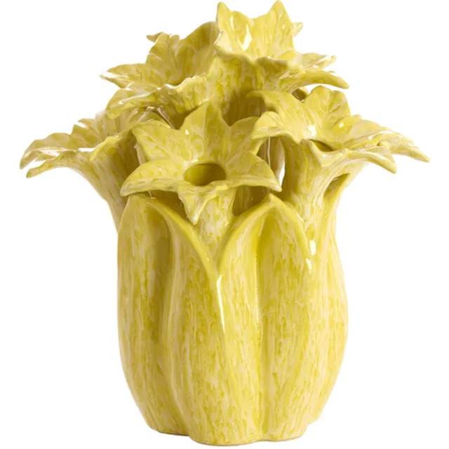 Light & Living Vaas SAMPAGA - Geel - 26.5x26.5x28 cm
