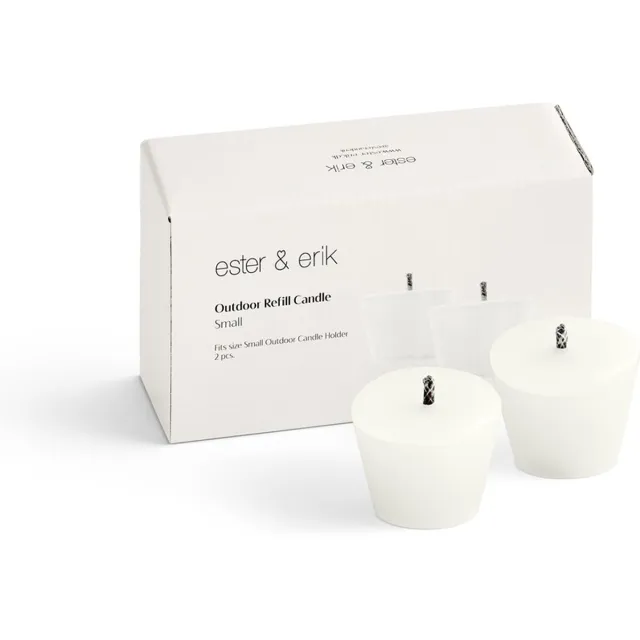 Ester & Erik Outdoor Refill Candle | 2 PCS | For Outdoor Candle Holder Small Wit