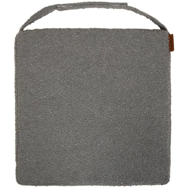 Hespéride Vierkant zitkussen met klittenbandsluiting en afneembare hoes SOLFIA Gris ardoise