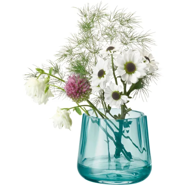 L.S.A. Lagoon Theelicht Houder 8 cm - Glas - Groen