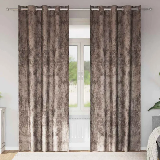 vidaXL Velvet Gordijnen 2 st Cappuccino 260 x 140 cm Fluweel bruin