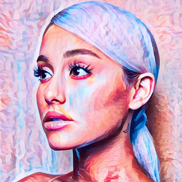 Passion For Art Ariana Grande 3 - Poster - 30 x 40 cm roze