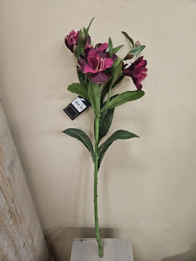 Vivelafleur Countryfield Kunstbloem Alstromeria paars Diep Paars