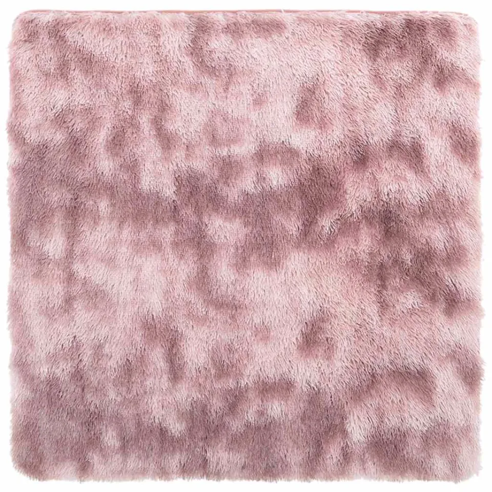 vidaXL Hoogpolig vloerkleed NAVARRA 120x120 cm polyester stoffig roze
