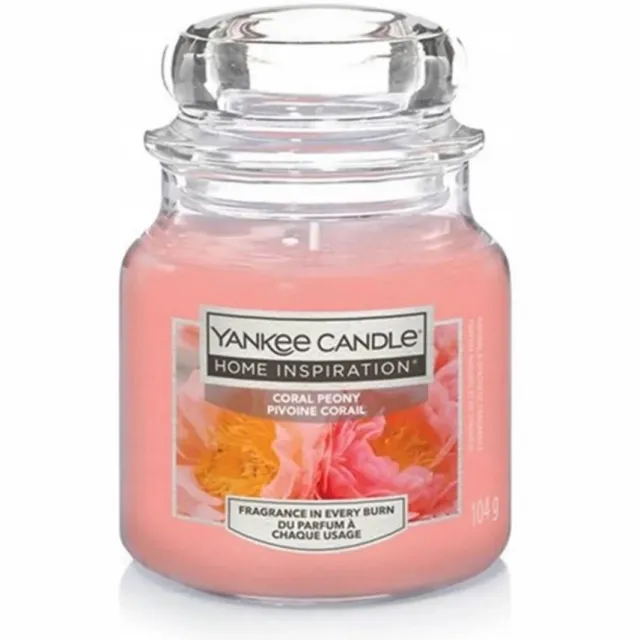 Yankee Candle Geurkaars Coral Peony 104g - Sfeervol huisparfum