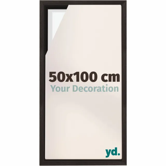 yd. yd, Baklijst 50x100 cm Eiken Donker - Lijst voor Canvasdoek - MDF Lyon