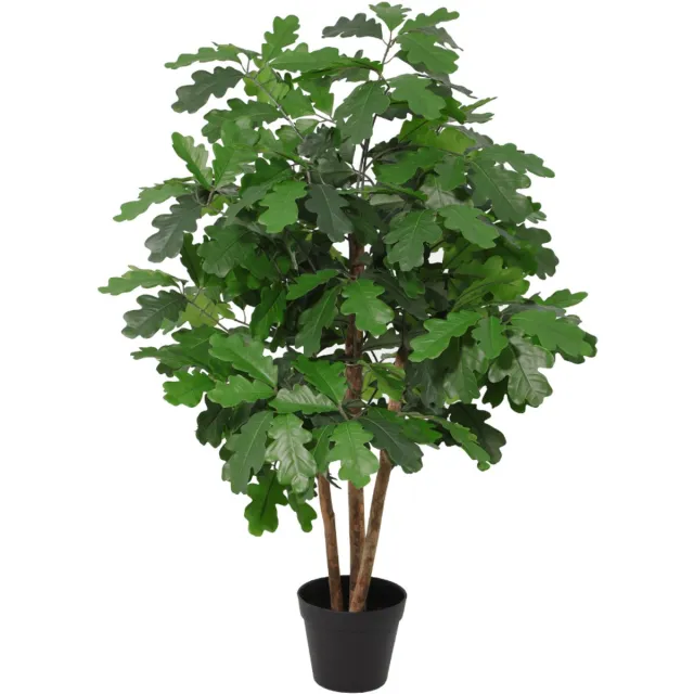 Trendyplants Kunst Oak Tree - Eikenboom - Kunstplant - Hoogte 90cm - Potmaat Ø16cm Groen