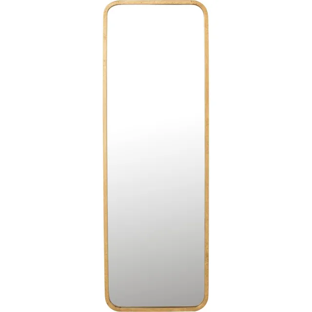 J-Line spiegel Mona Rechthoekig - ijzer/glas - goud - 119.5 x 40.5 cm