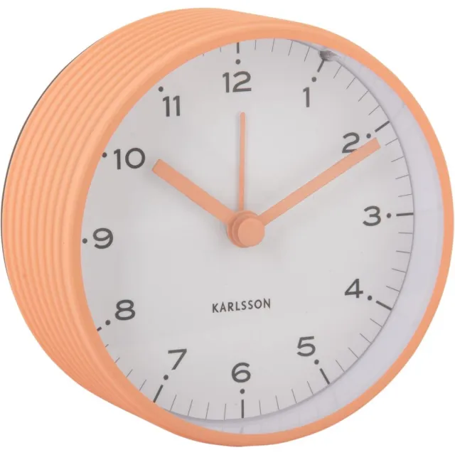 Karlsson Wekker Circus Rings - Oranje - Ø9cm - Scandinavisch - Wekker voor slaapkamer - Wekkers