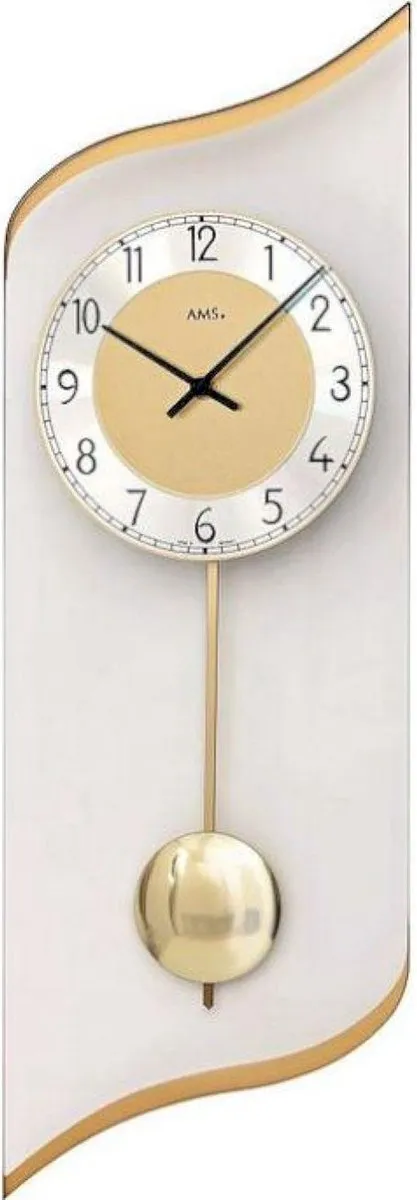 AMS Mod. 7437 - Wandklok Goudkleurig