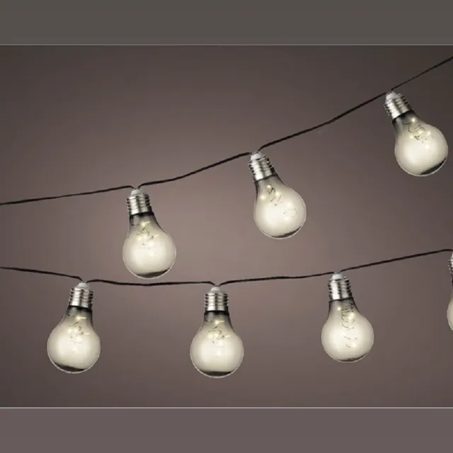Lumineo Solar lichtbolletjes tuinverlichting/feestverlichting met knipperend effect 4.5m - Partyverlichting Lichtsnoeren