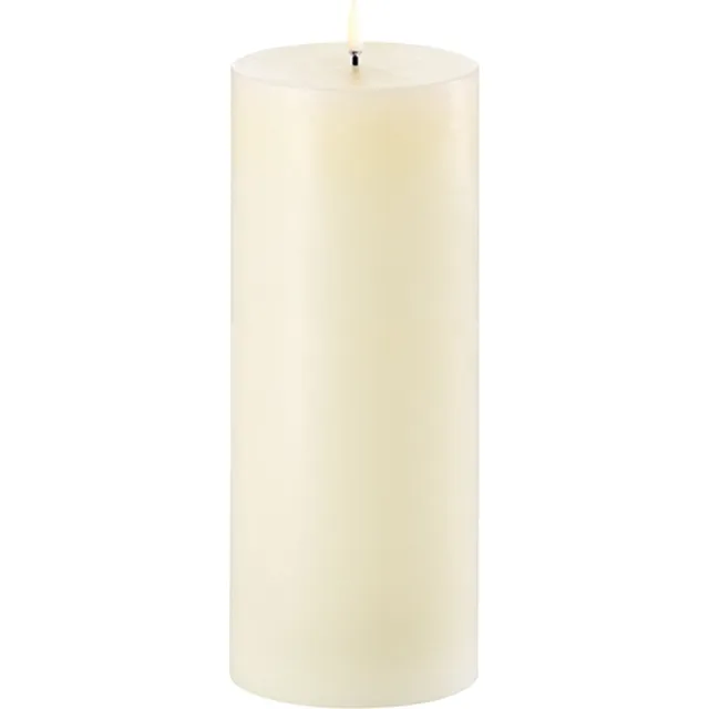 Uyuni LED Stompkaars Ivoor – Ø10,1 x H25 cm – 3D Vlam – Timer