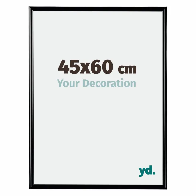 yd. Your Decoration - Fotolijst 45x60 cm - Kunststof - Zwart Hoogglans - Bordeaux
