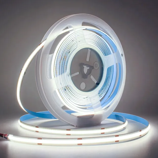 Oraymin COB LED Strip - Set van 6 - 5M - Neutraal Wit 4000K - 24V - Dimbaar - Flexibel - (Alleen strip) Roomwit