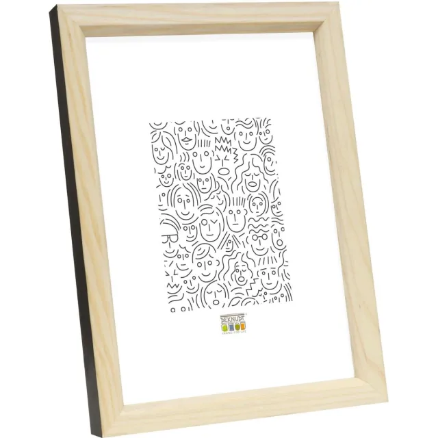 Deknudt Frames fotolijst S233H2 - naturel/zwart - voor foto: 24x30 cm