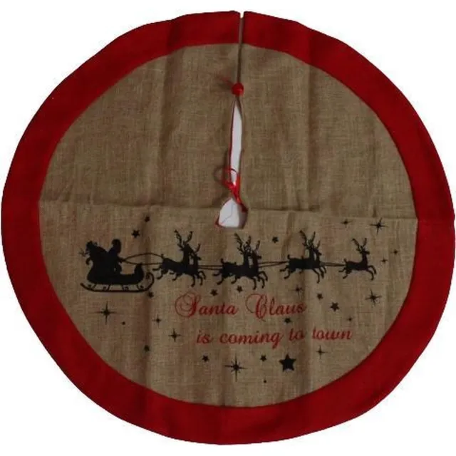 Peha Boomkleed Merry Christmas 90 Cm Vilt/jute Rood/bruin