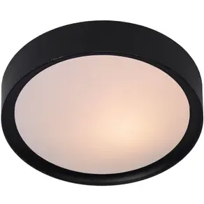 Lucide Plafondlamp Lex - Zwart - 33cm - 2xe27