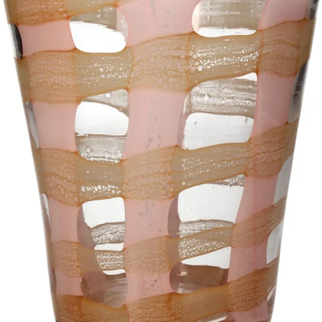 HD Collection Kaarsenhouder Glas Perzik 13x13x15,5cm Peach