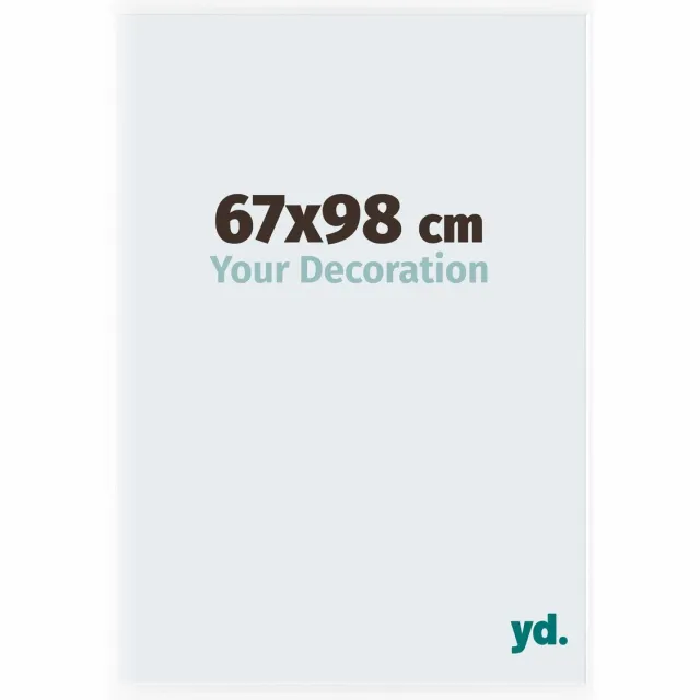 yd. Your Decoration - Fotolijst 67x98 cm - Kunststof - Wit Hoogglans - Bordeaux