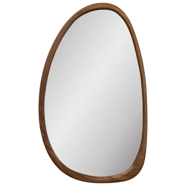 Nest of Nora Wandspiegel organische vorm - Houtlook 38.5x64.5 cm - Natural Transparant