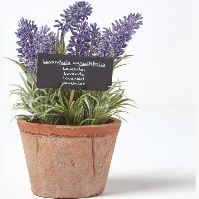Homescapes Kunstmatige lavendel potplant Paars