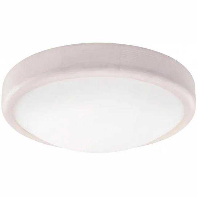 Licht Erlebnisse Licht-Erlebnisse - Fernly - LED - Plafonnière - 3000K - 1020lm - van - Hout glas - in - wit