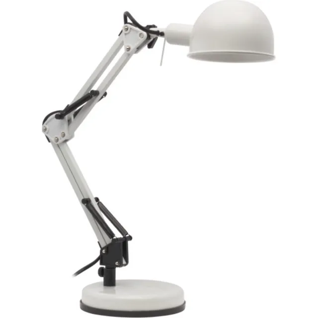 Kanlux PIXA Bureaulamp 1x40W Wit + Wipschakelaar 19300