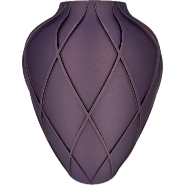 Celine73 Vaas - Flow - Donkerpaars - waterdicht - 25 x 19 cm