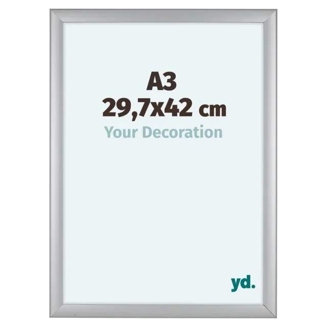 yd. Your Decoration - Fotolijst A3 29,7x42 cm - MDF - Zilver Mat - Como