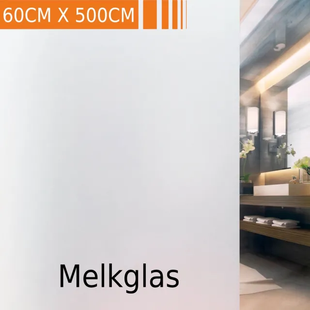 Simple Fix Raamfolie Melkglas 60x500 cm - Geschikt voor HR++/HR+++ glas - Zelfklevend zonder Lijm - Statische Plakfolie - Anti Inkijk - Zonwerend & Isolerend