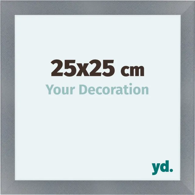 yd. Your Decoration - Fotolijst 25x25 cm - MDF - Aluminium Geborsteld - Como