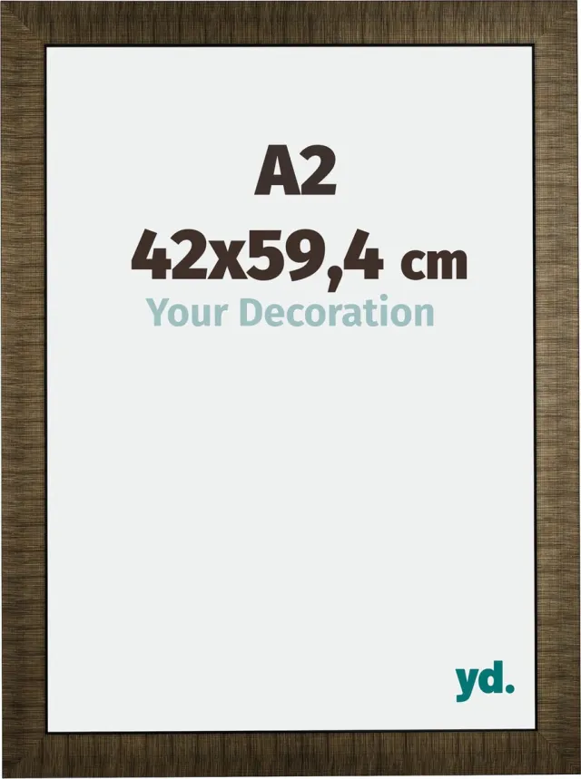yd. Your Decoration - Fotolijst A2 42x59,4 cm - Hout - Champagne Geborsteld - Leeds