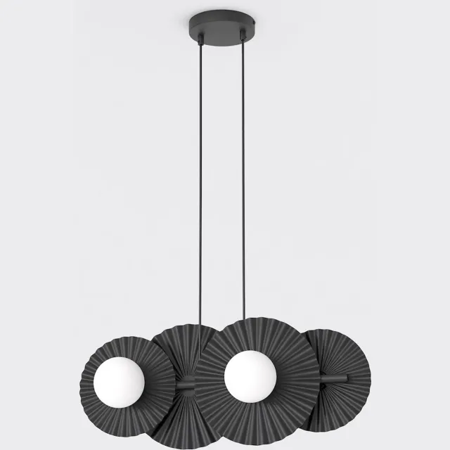 Emibig UMBRA 4 BLACK - Moderne hanglamp voor sfeervolle verlichting Zwartachtig
