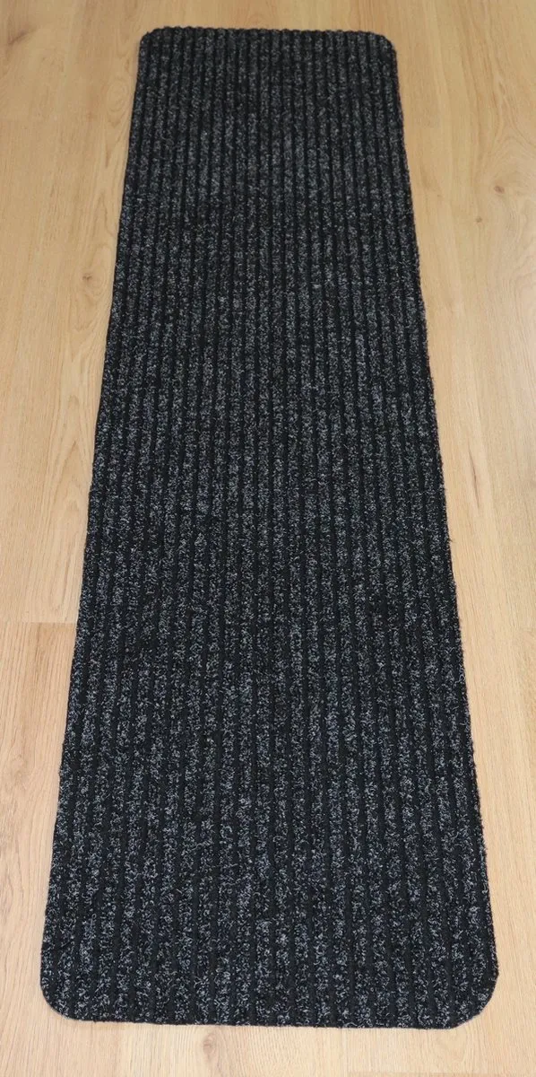 Prima Heavy Duty - Keukenmat - loper - zwart - antraciet - 40x180cm - antislip
