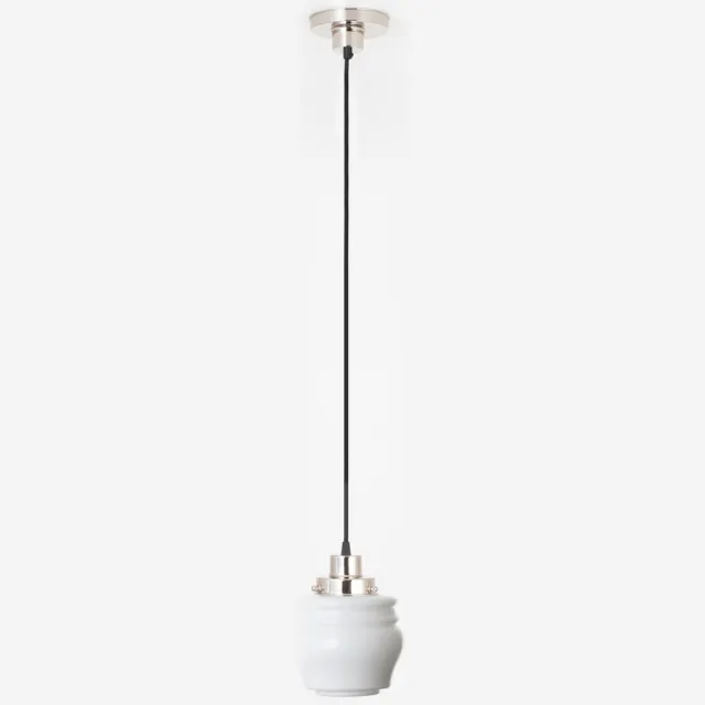 Coloured by Art Hanglamp aan snoer Bloemknop 20's Nikkel - Art Deco Trade