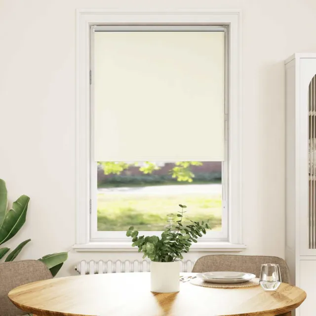 vidaXL Rolgordijn verduisterend 65x130 cm stofbreedte 60,7cm polyester Wit