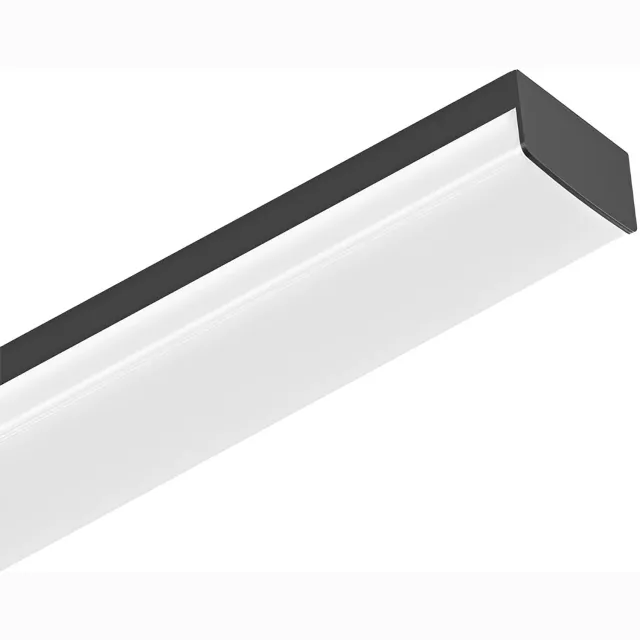 BRAYTRON PROLINE - Led Batten - Led Balk - Plafondlamp - 36W - 120cm - Aanpasbare licht kleur 3000/4000/6000K - IP40 - Zwart