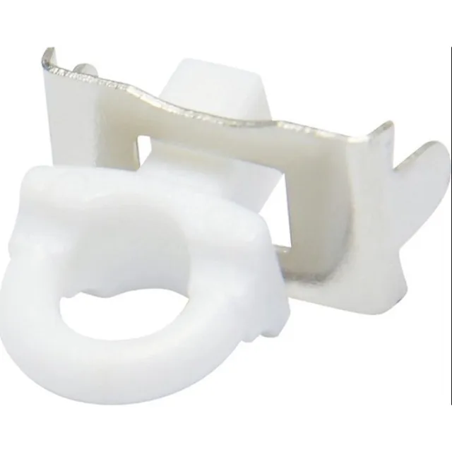 PR-Design Gardinia Stoppers voor aluminium gordijnrails - 3 stuks - Voorkomt verschuiven van gordijnen Wit