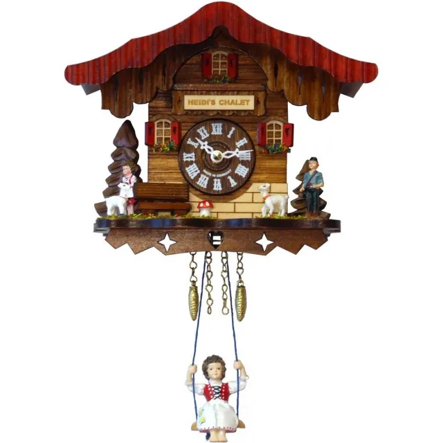 Engstler 1793 SQ - Wandklok met schommel - Quartz meerkleurig