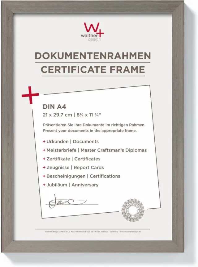 Walther Construction - Fotolijst - Fotoformaat 21x29,7 cm (DIN A4) - Staal